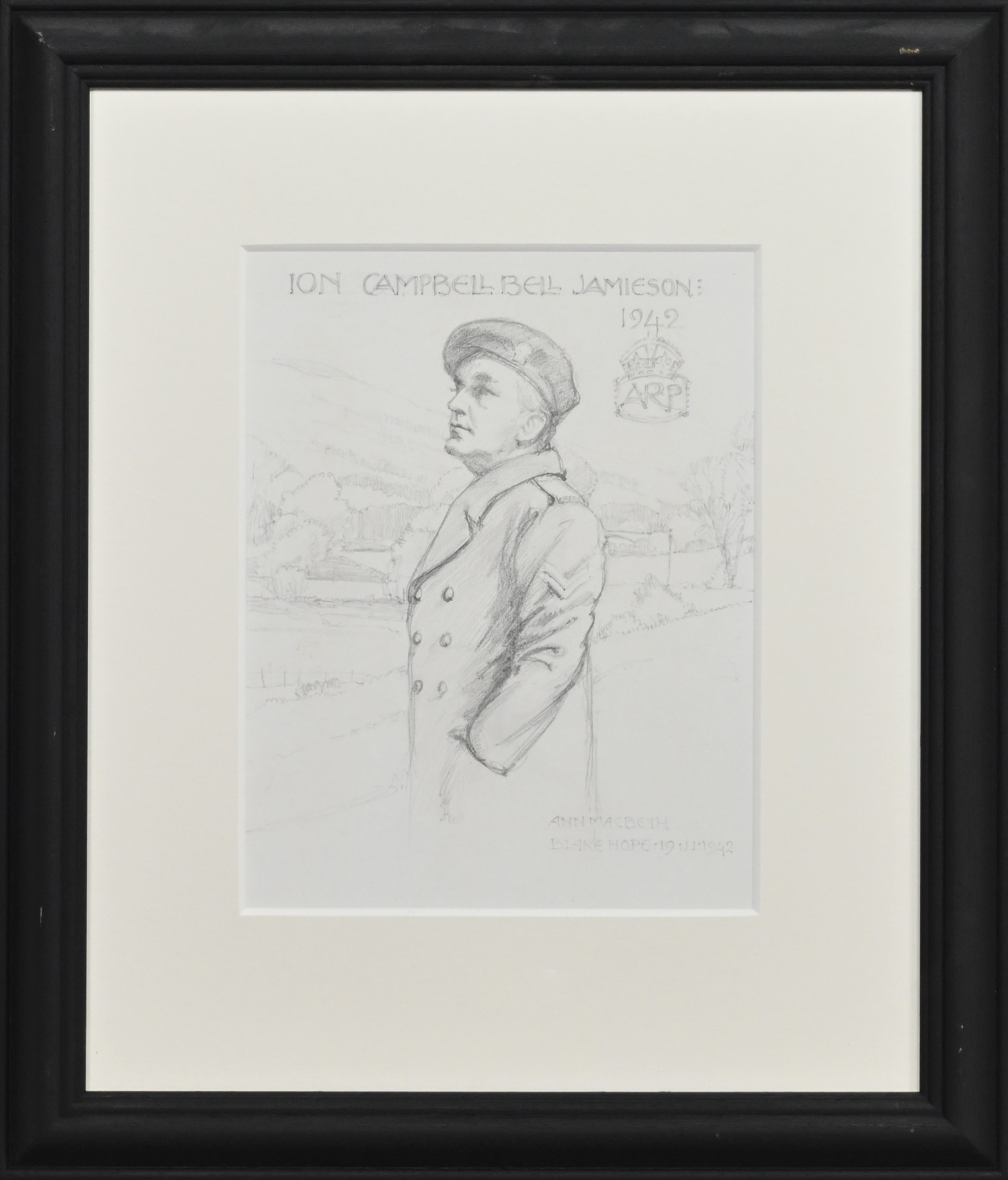 Artwork by Ann MacBeth, ION CAMPBELL BELL JAMIESON, Made of pencil on paper