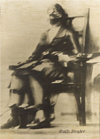A vintage exhibition print of the execution of Ruth Snyder at Sing Sing. - Tom Howard