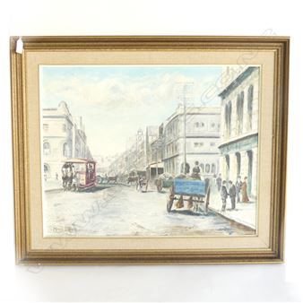 MARIE FURNESS OIL QUEEN STREET AUCKLAND 1900 470x590mm - Marie Furness