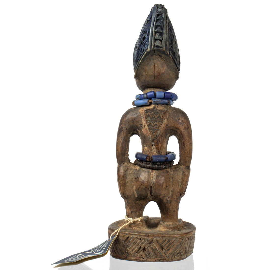 Nigerian School, 20th Century Yoruba people twin male twin figure