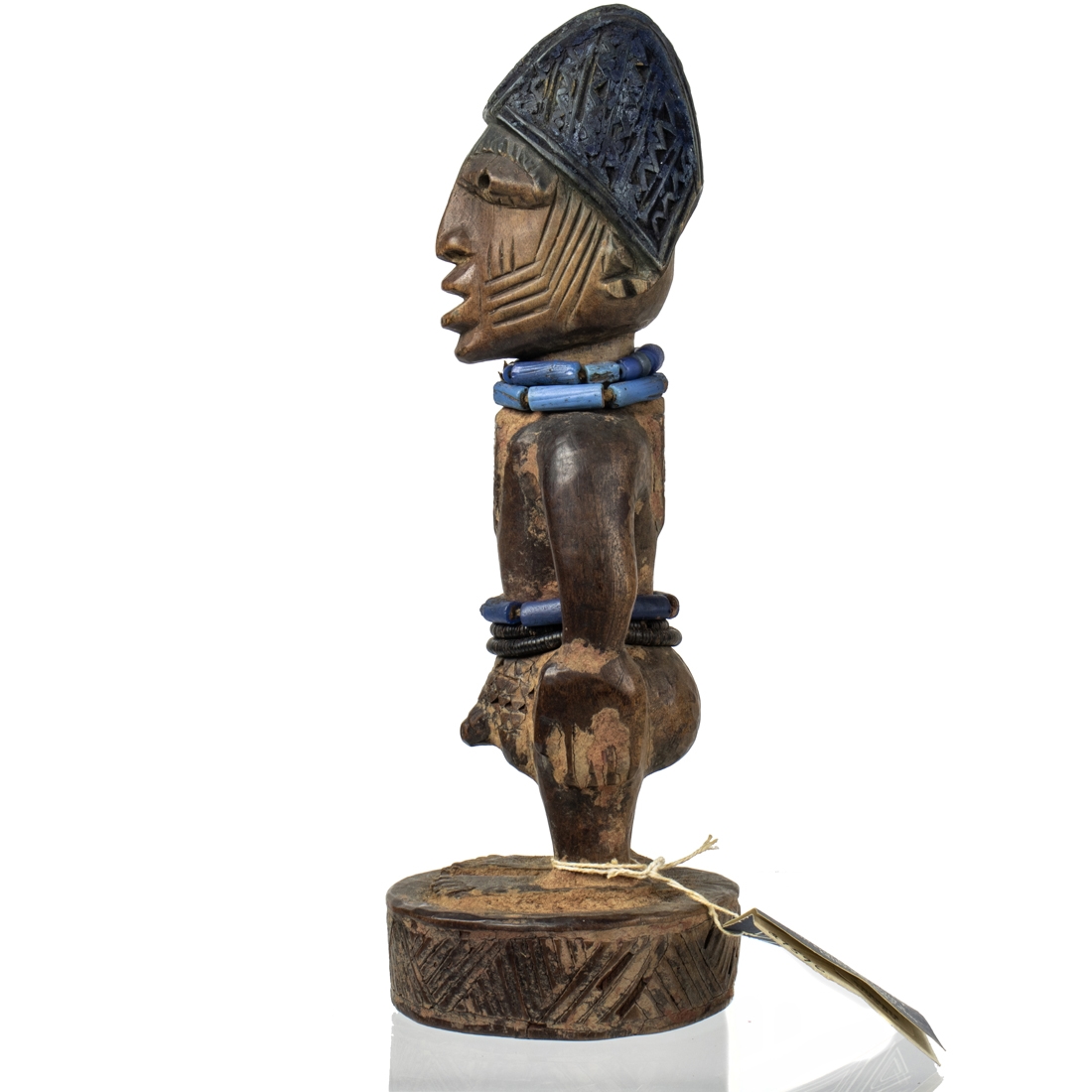 Nigerian School, 20th Century Yoruba people twin male twin figure