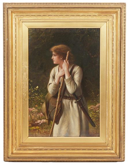 Francis John Wyburd 'Young Woman' Painting by Francis John Wyburd, 1890