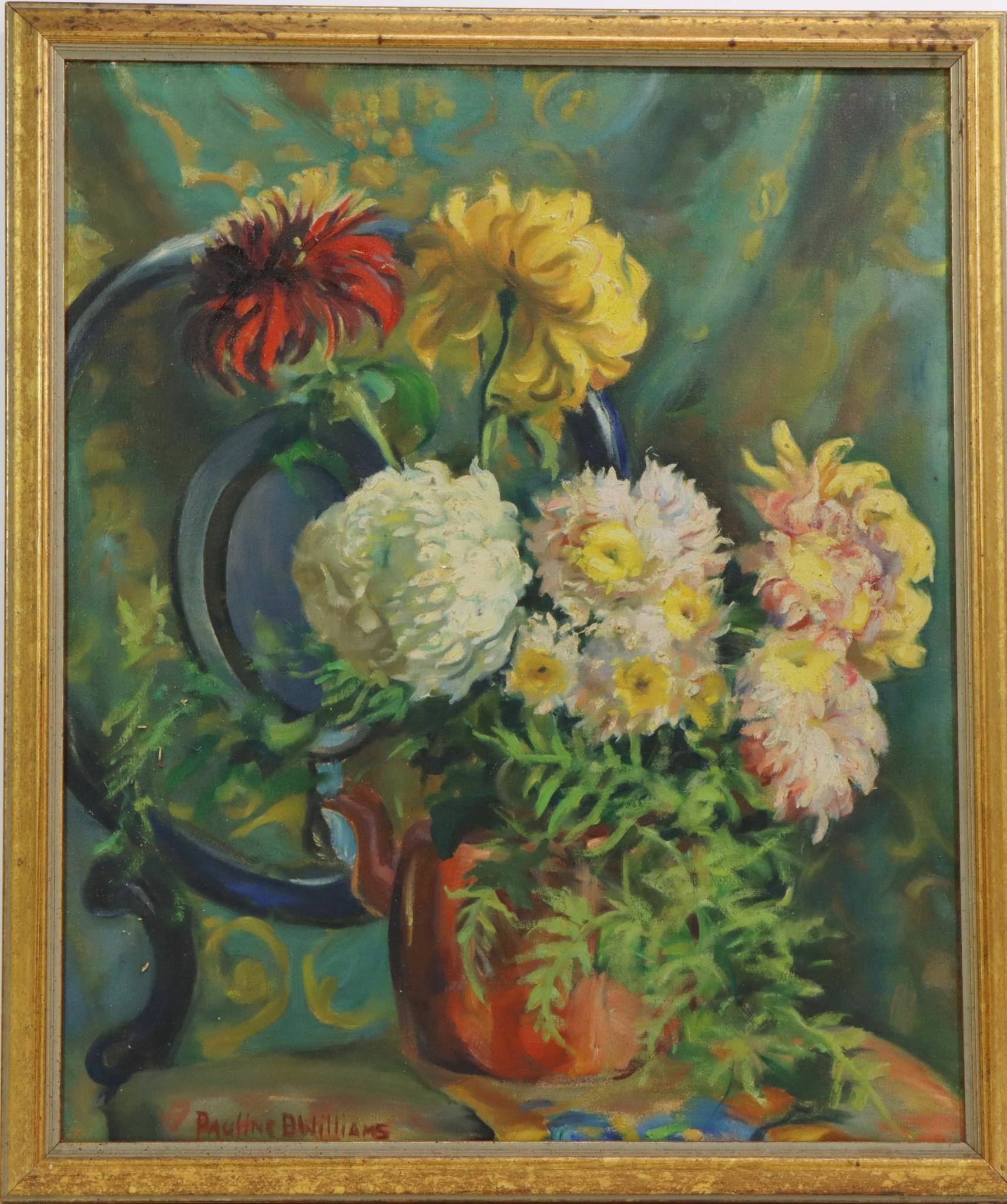 Artwork by Pauline Williams, Chrysanthemum, Made of Oil on canvas