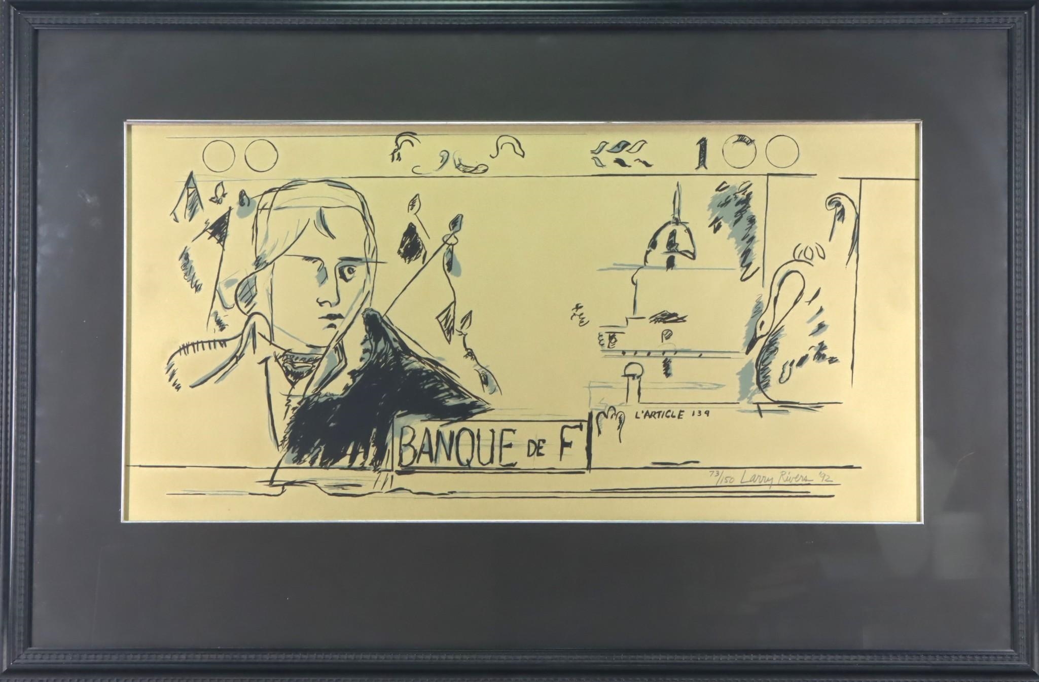 Larry Rivers | Banque de F (92) | MutualArt