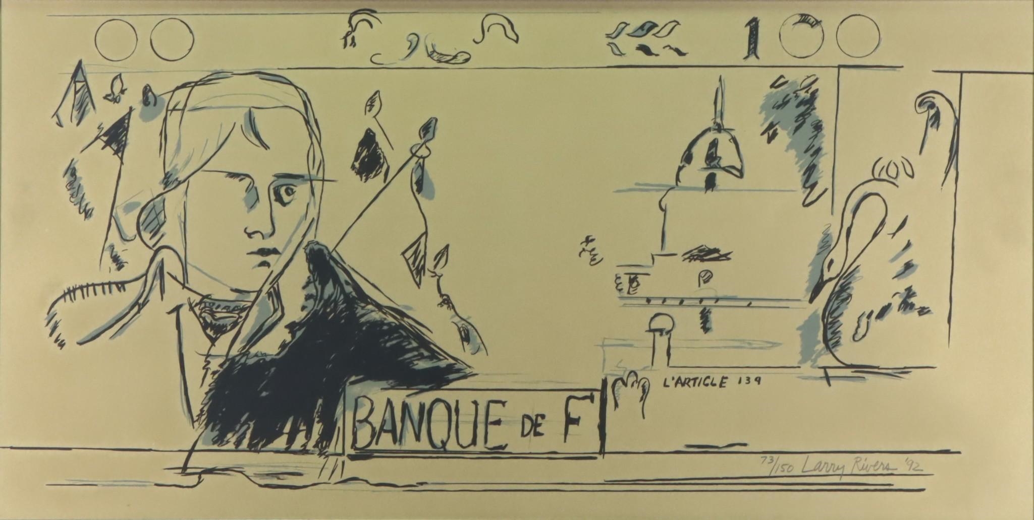 Larry Rivers | Banque de F (92) | MutualArt