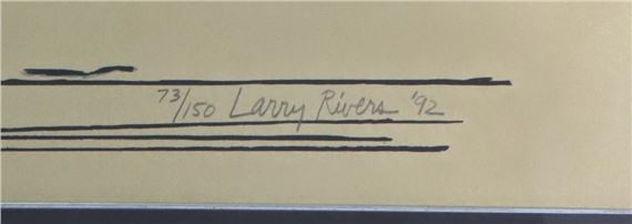Larry Rivers | Banque de F (92) | MutualArt