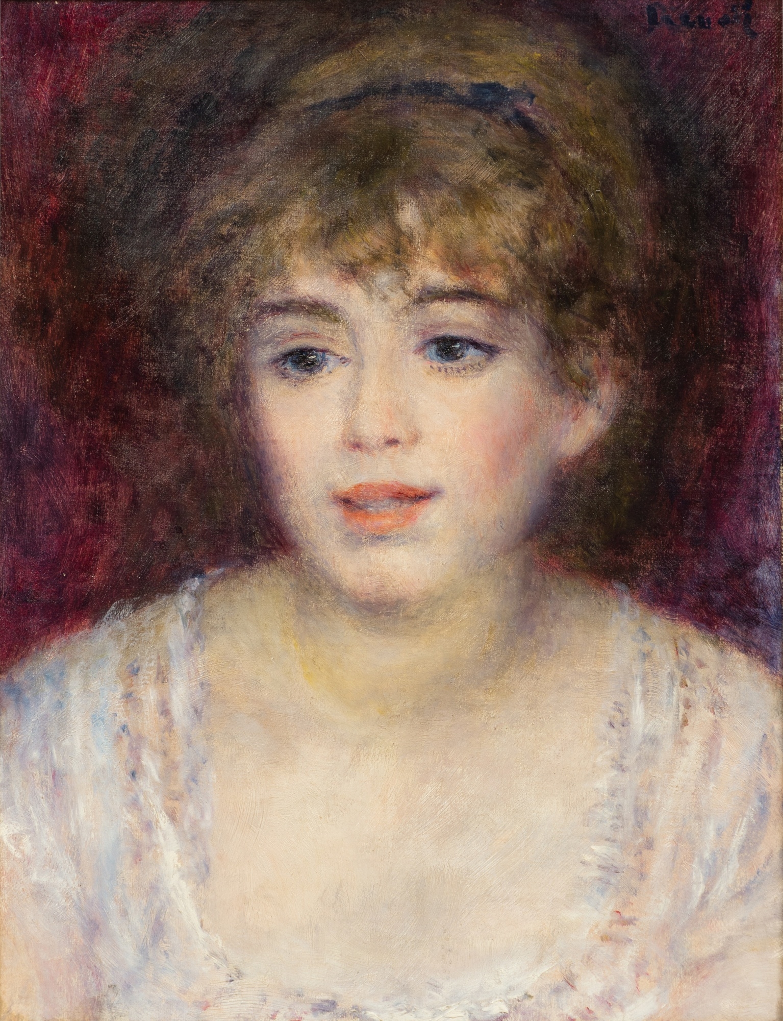 Portrait de Jeanne Samary by Pierre-Auguste Renoir, Painted circa 1879