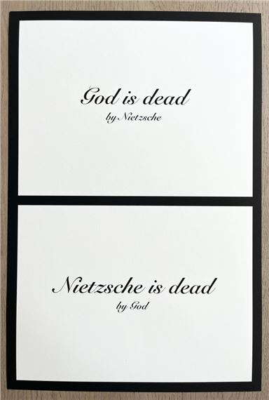 God is dead by Mounir Fatmi, 2015