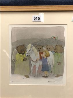 FOUR BEARS, A HORSE AND A GIRL WITH GOLDEN LOCKS - Rosemary Wells