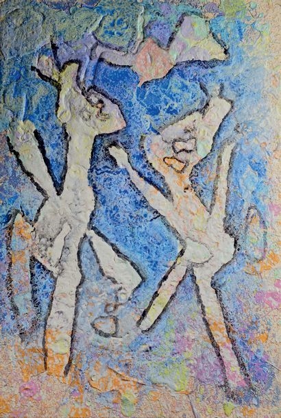 Artwork by Roberto Matta, Irja Leino, Snow, Made of Acrylic and mixed media on canvas