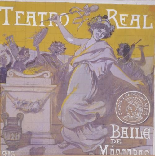 Artwork by Luis Garcia Sampedro, MASKED BALL, Made of Watercolour, charcoal and gouache on paper