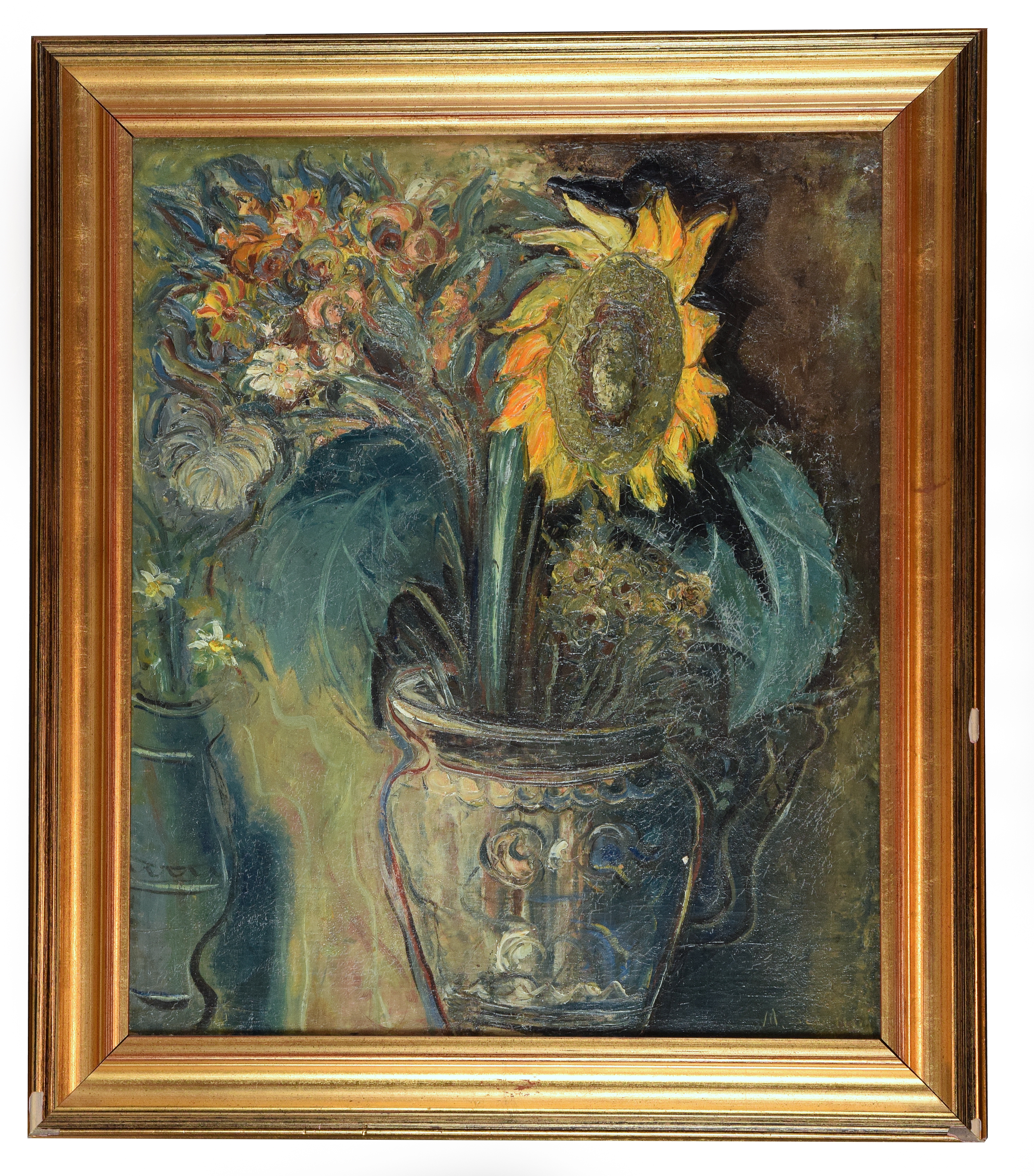 Artwork by Marc Sterling, Kwiaty w wazonie, Made of oil, canvas