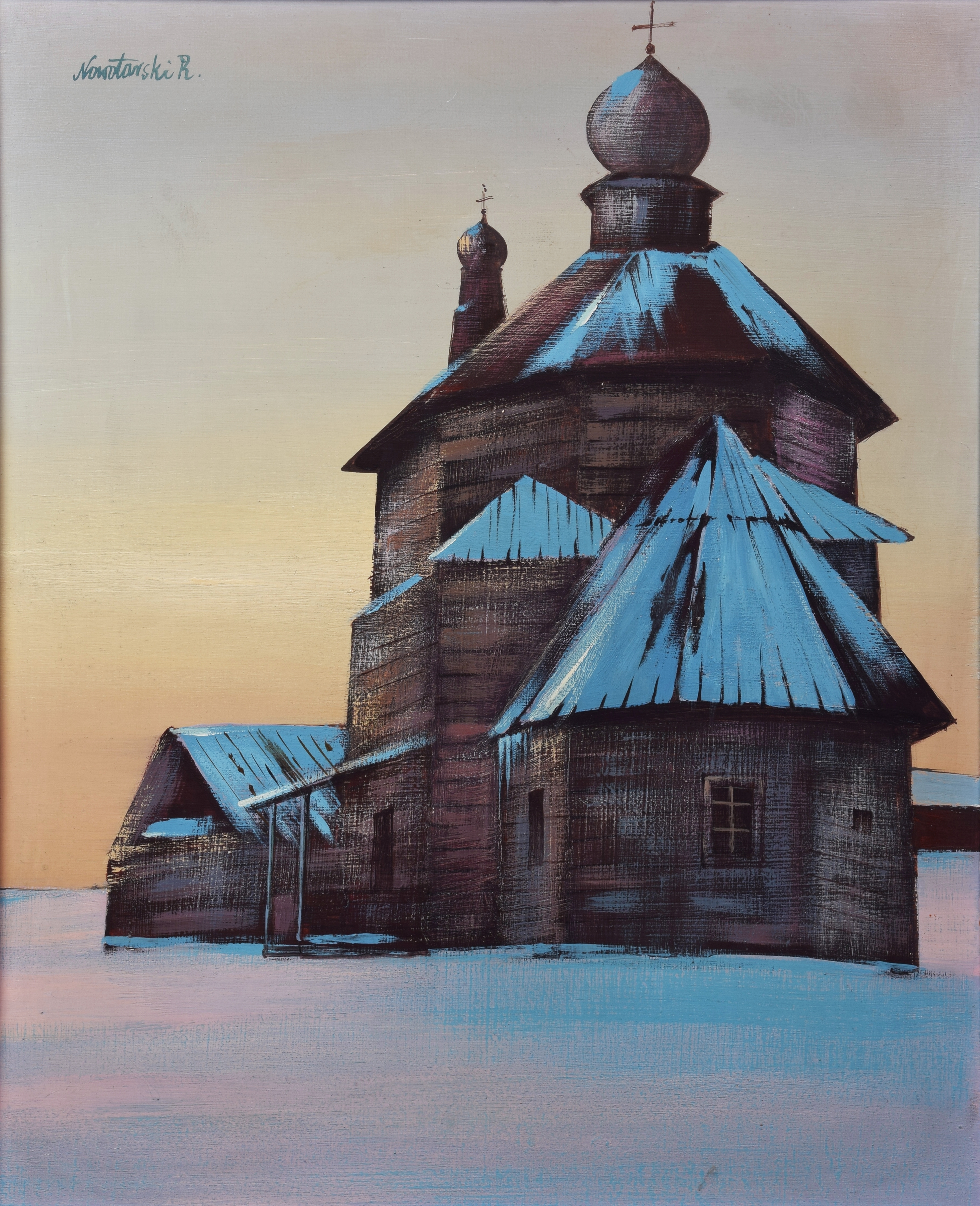 Cerkiew z okolic Leningradu by Roman Nowotarski