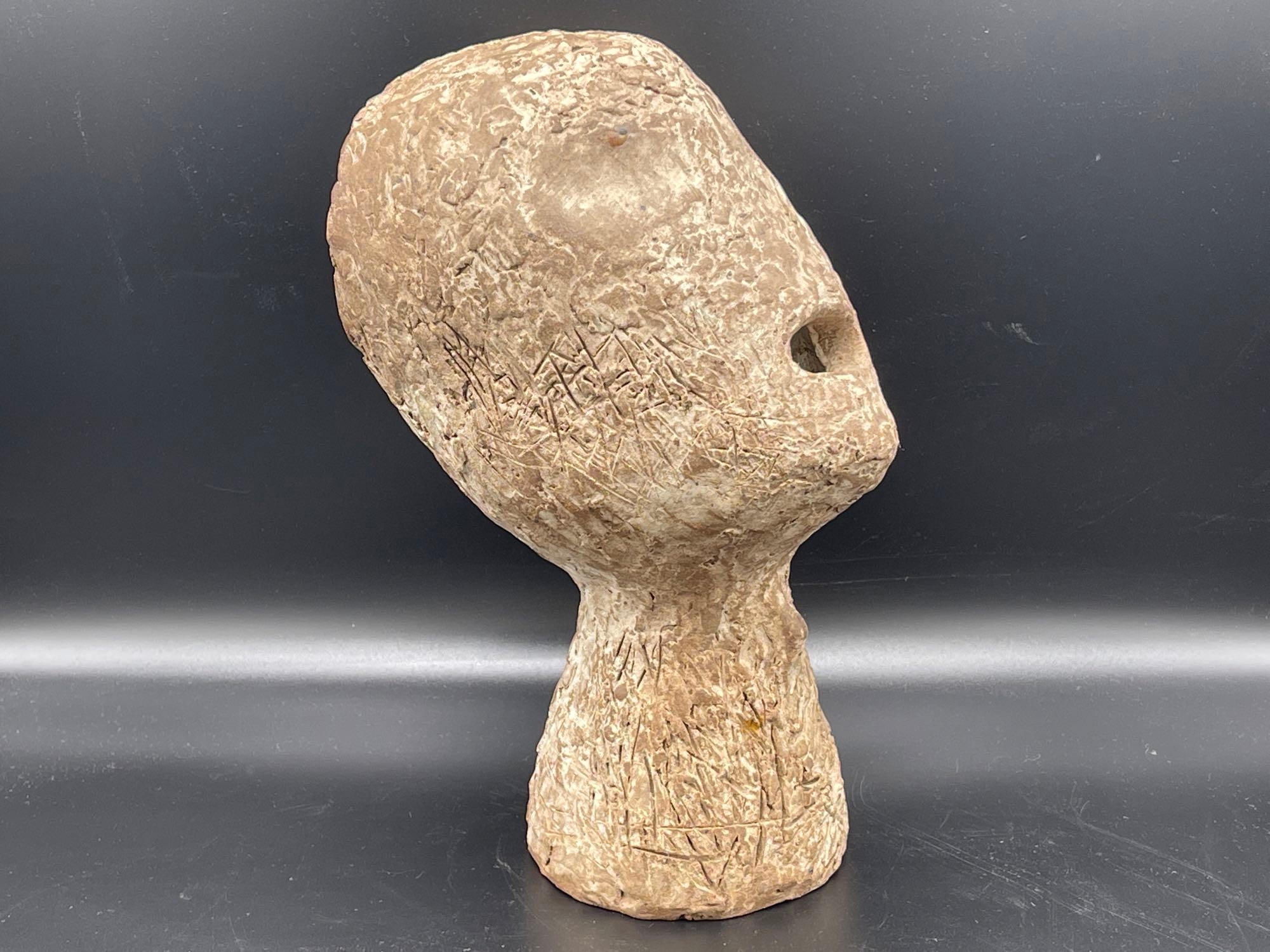 Daniel Rhodes | Daniel Rhodes Ceramic Head Sculpture | MutualArt
