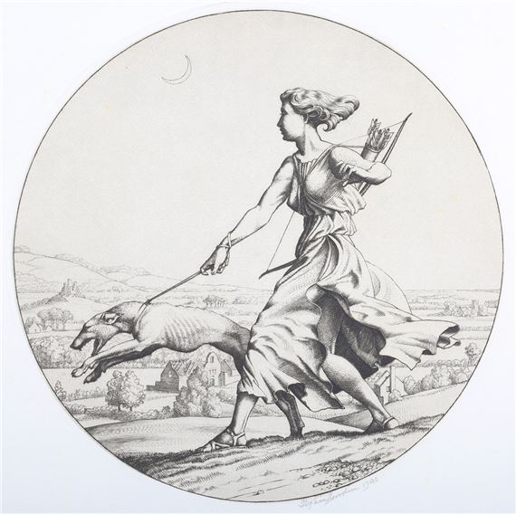 Diana by Stephen Gooden, dated 1940