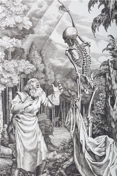 Death and the Woodman by Stephen Gooden, dated 1929