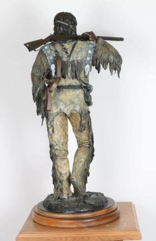 Artwork by Burl Jones, "Montani Semper Liberti", Made of Bronze