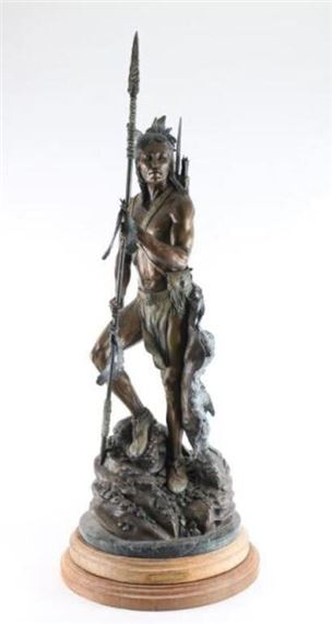 by Burl Jones entitled Wolf Rope signed on base by Burl Jones