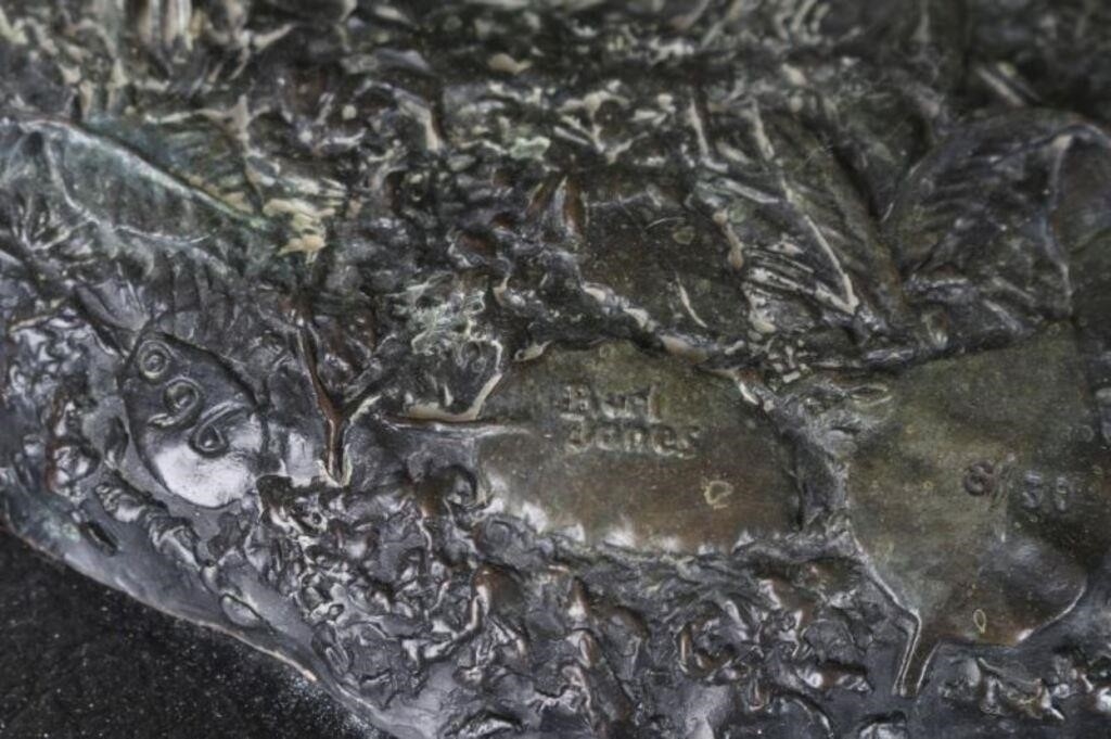 Artwork by Burl Jones, "Montani Semper Liberti", Made of Bronze