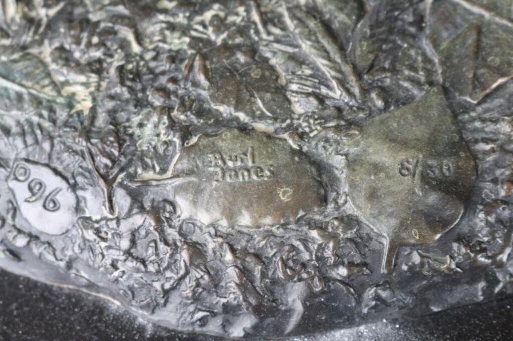 Artwork by Burl Jones, "Montani Semper Liberti", Made of Bronze