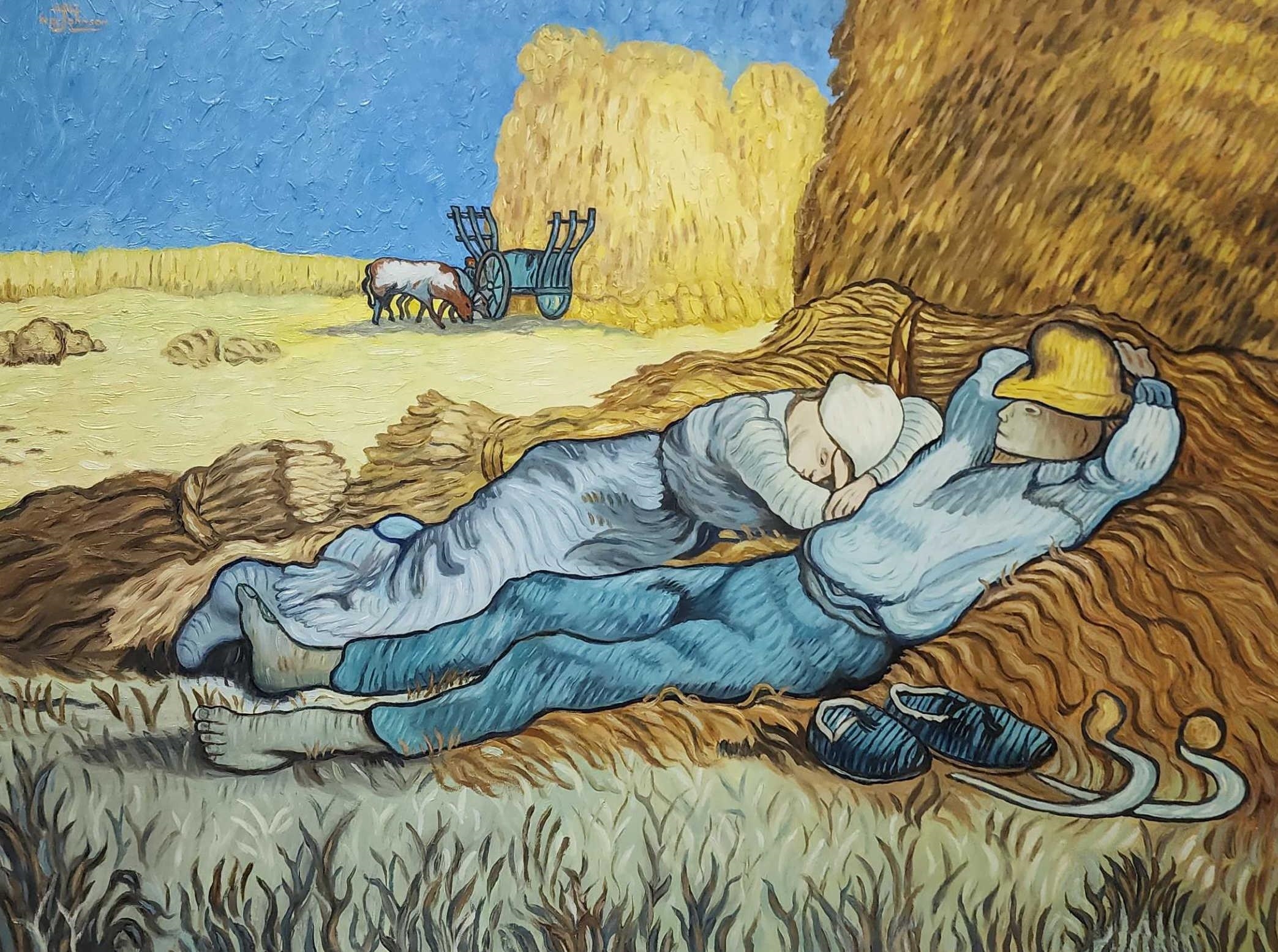 Painting Of Vincent Van Gogh's " The Rest Or The Siesta". by Vincent van Gogh, 2017