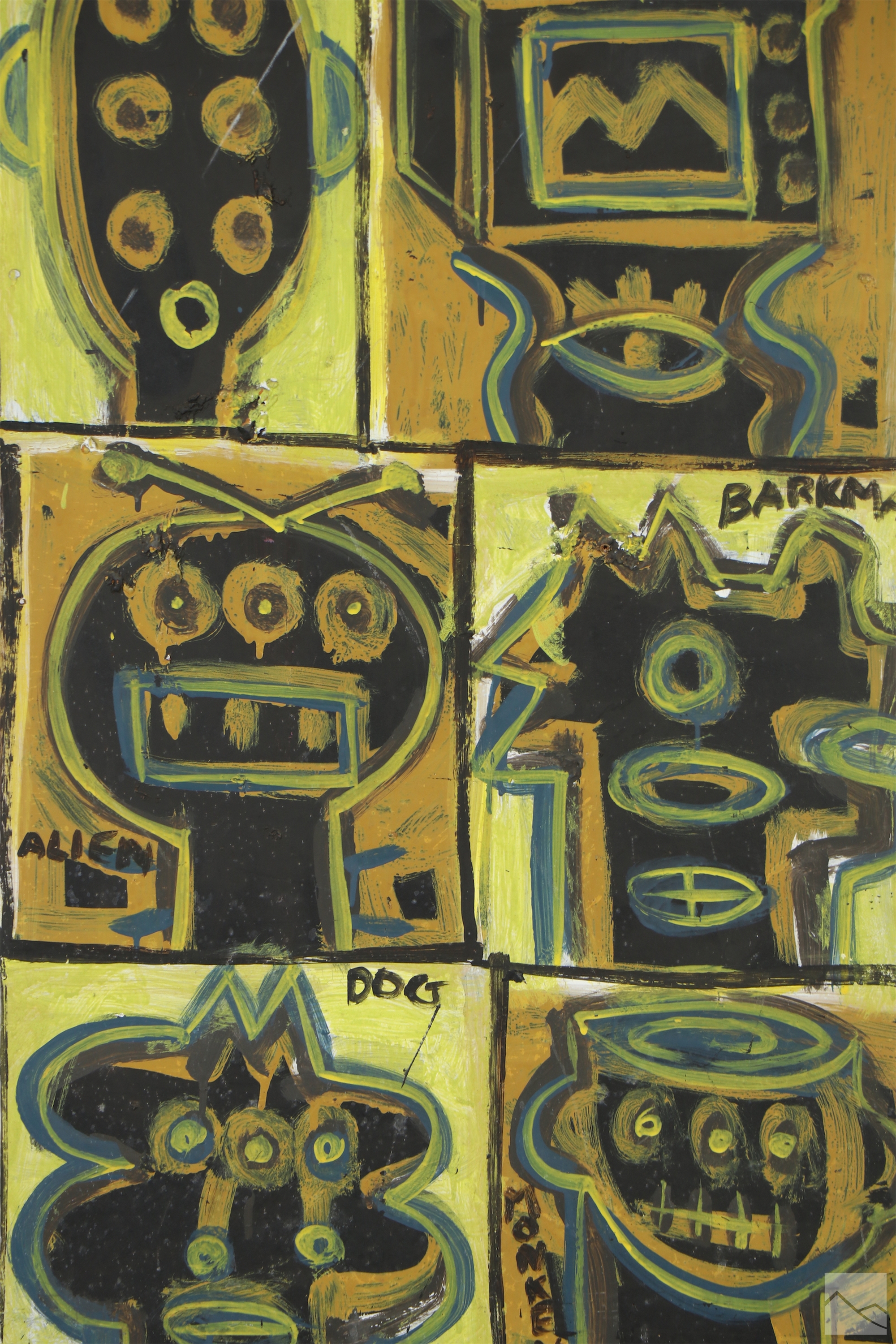 Joe Strasser | Joe Strasser b.1967 Abstract Outsider Art Painting (1967 ...