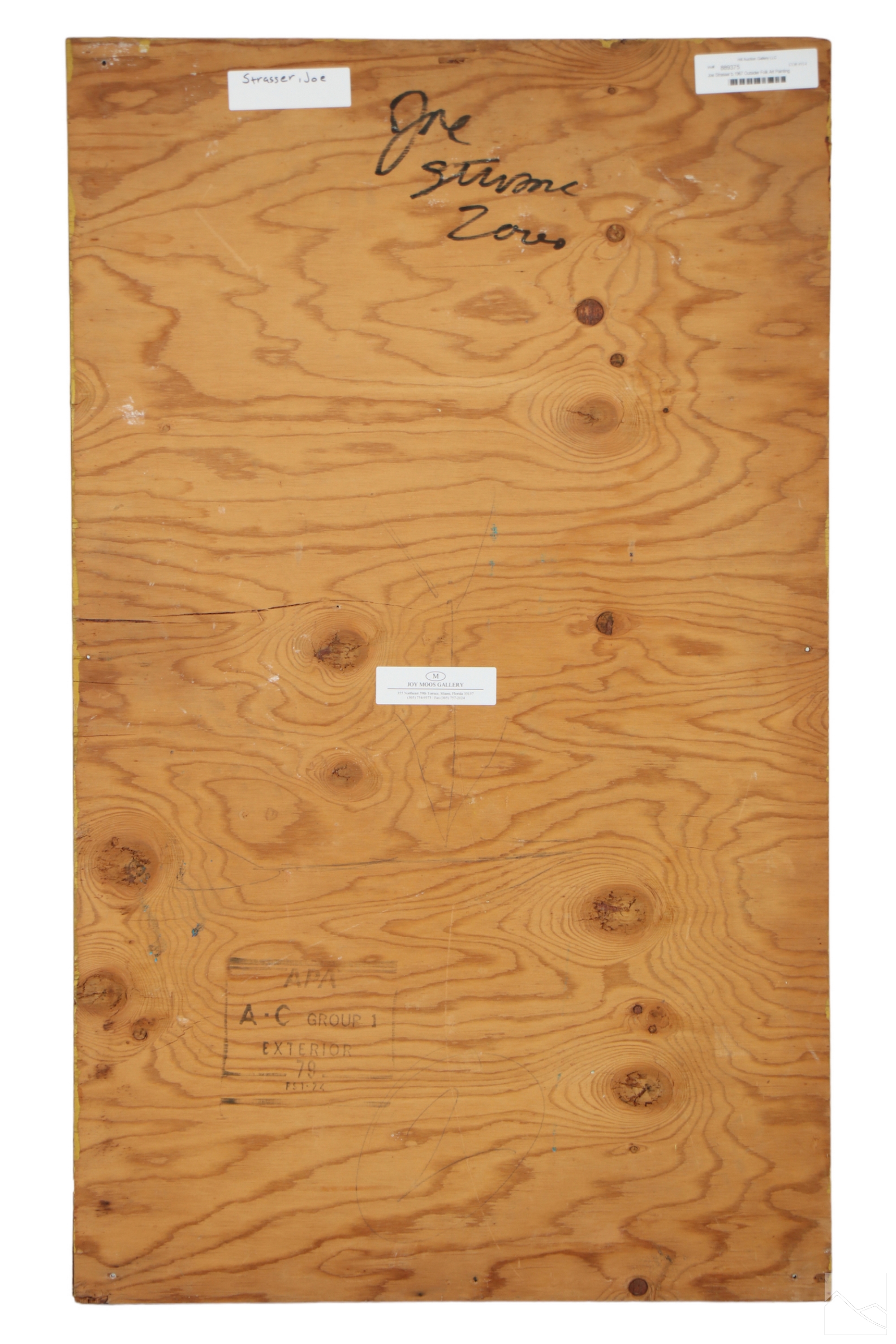 Joe Strasser | Joe Strasser b.1967 Abstract Outsider Art Painting (1967 ...
