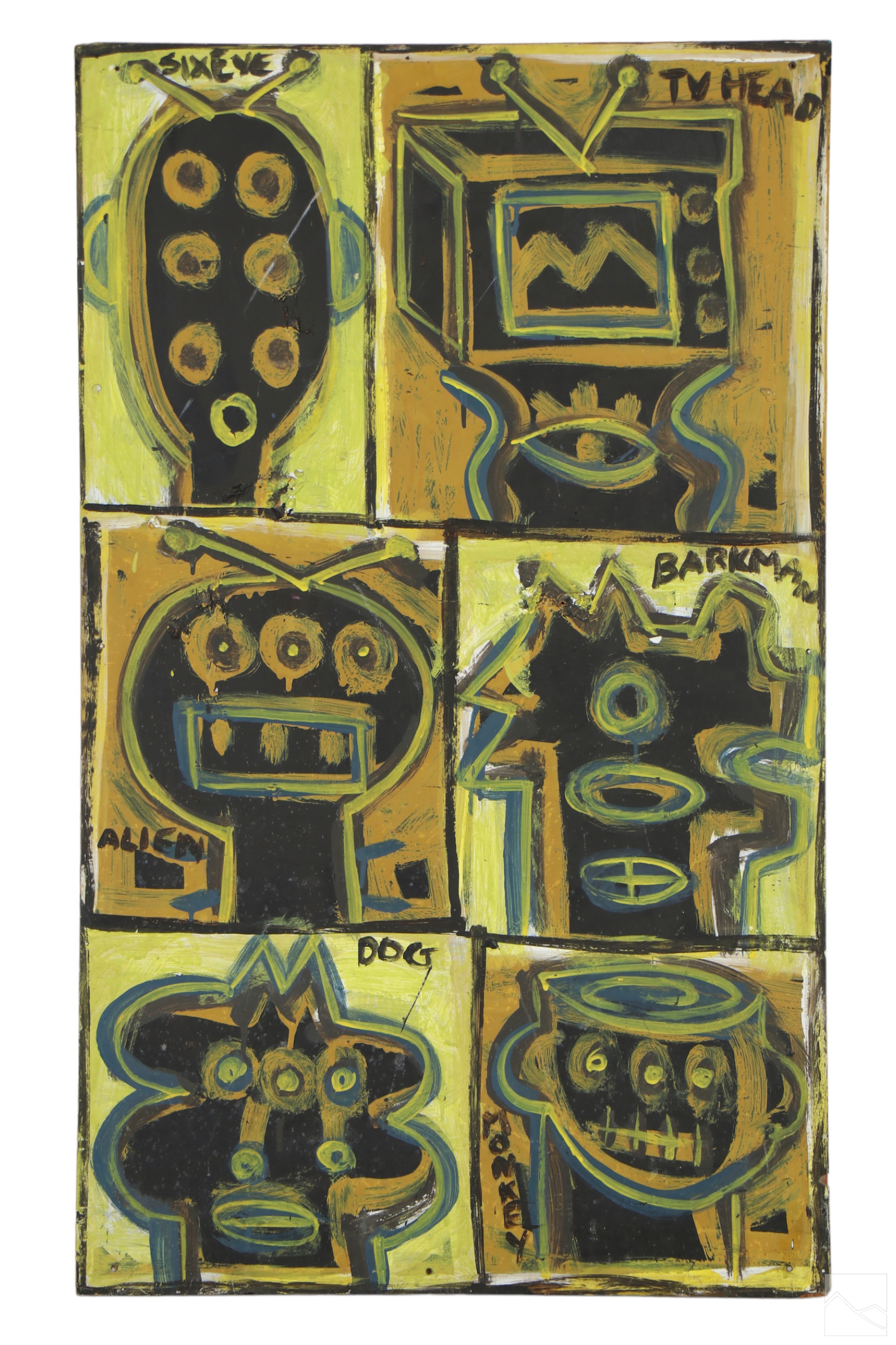 Joe Strasser | Joe Strasser b.1967 Abstract Outsider Art Painting (1967 ...