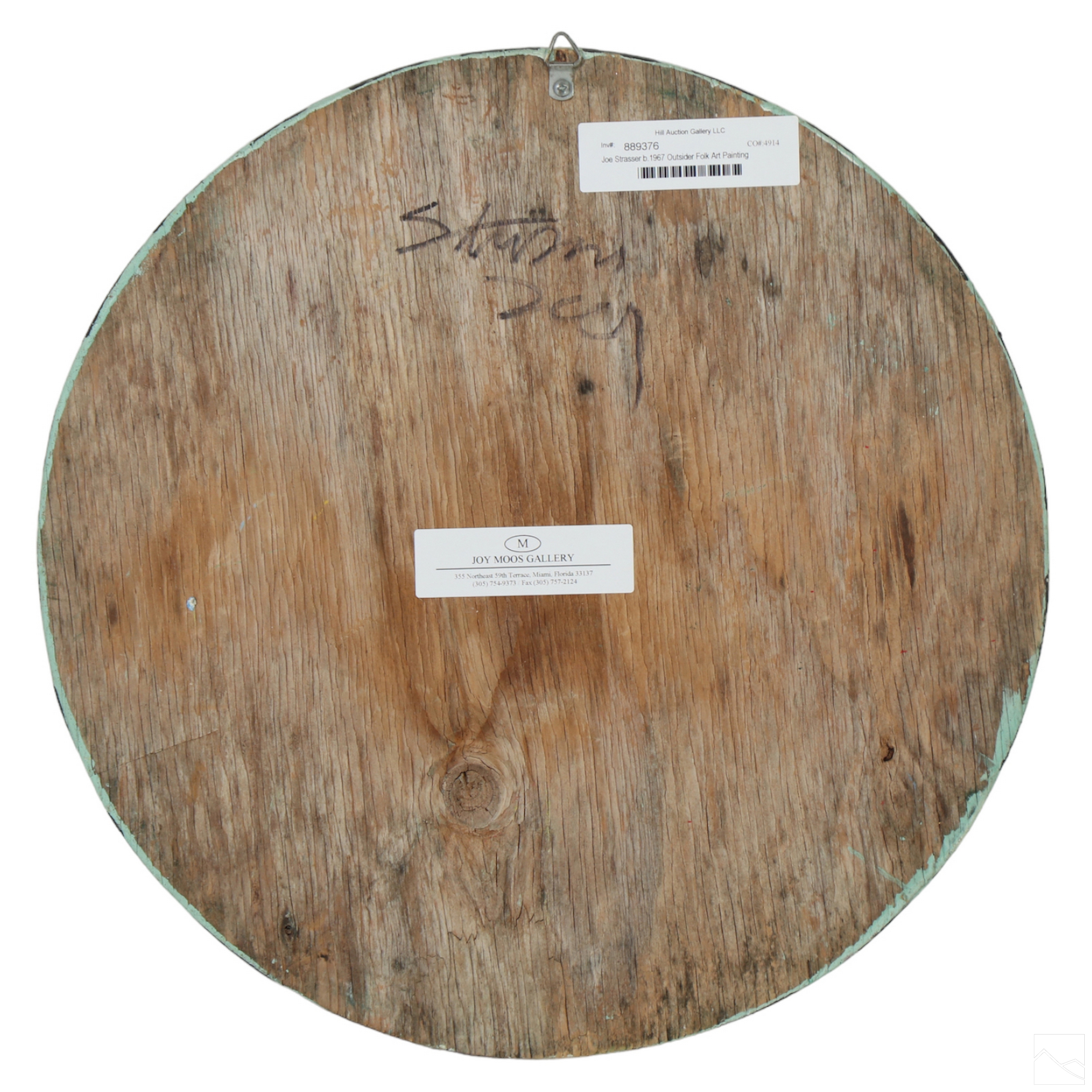 Joe Strasser | Joe Strasser b.1967 Abstract Outsider Art Painting (1967 ...