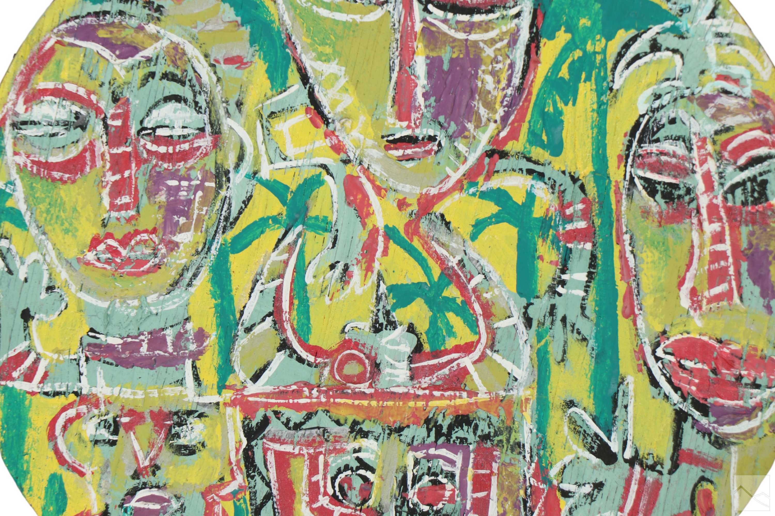 Joe Strasser | Joe Strasser b.1967 Abstract Outsider Art Painting (1967 ...