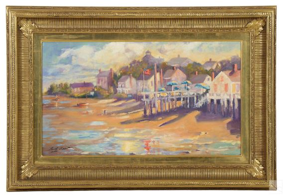 Linda Chappel | Linda Chappel 20C Architectural Landscape Painting ...