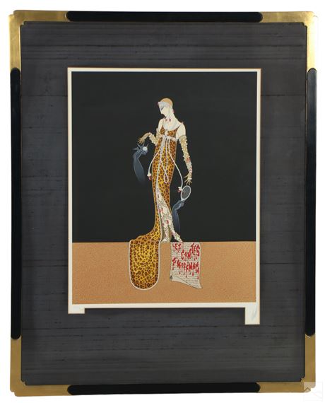 Erté | Erte 1892-1990 SYMPHONY IN BLACK Serigraph SIGNED | MutualArt