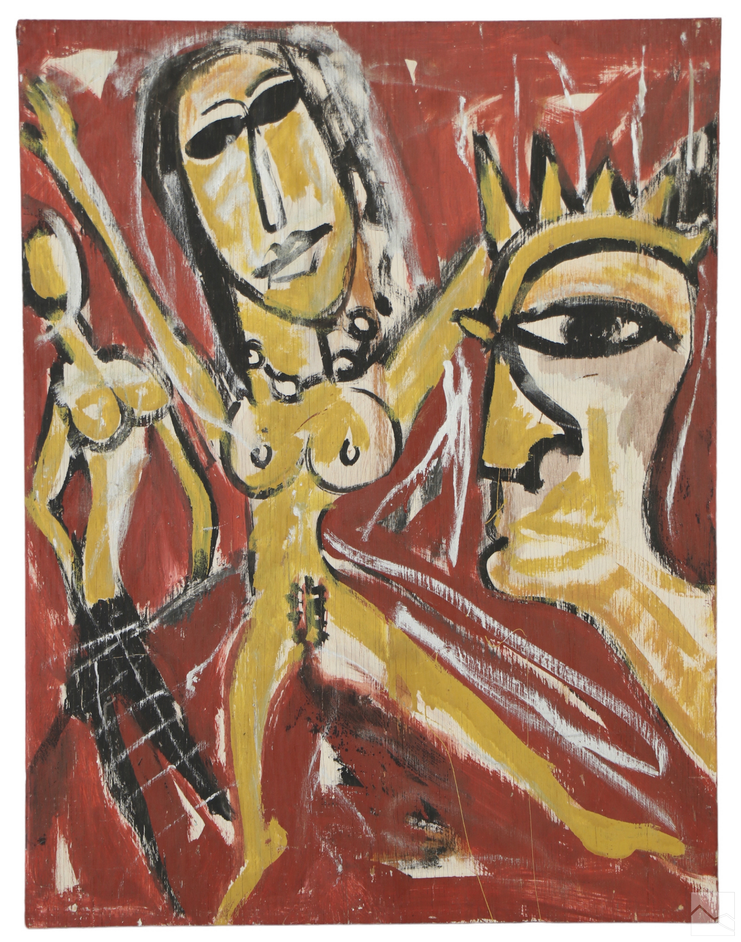 Joe Strasser | Joe Strasser b.1967 Abstract Outsider Art Painting (1967 ...