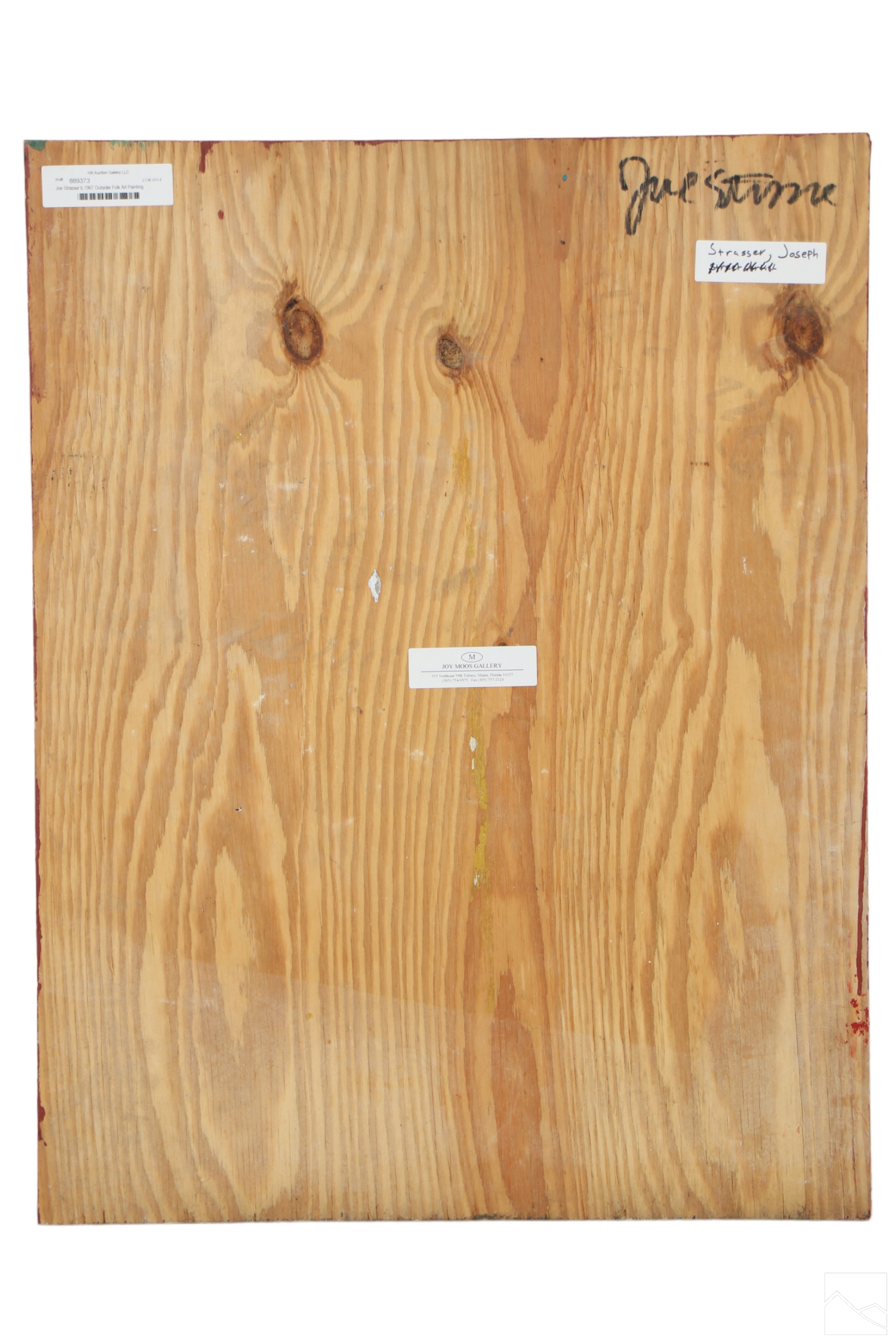 Joe Strasser | Joe Strasser b.1967 Abstract Outsider Art Painting (1967 ...
