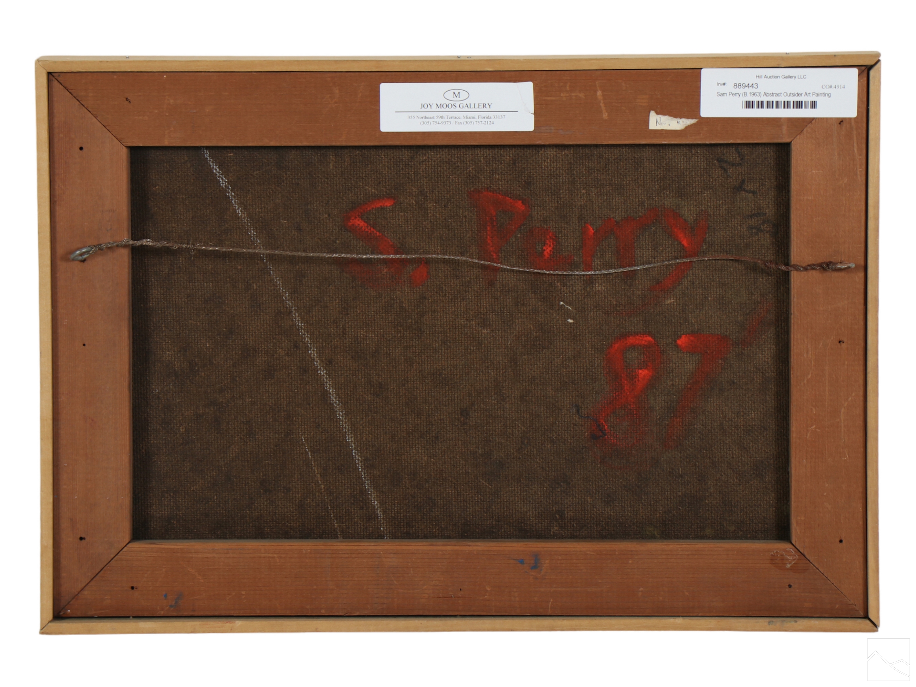 Sam Perry | Sam Perry b.1963 Urban Outsider Folk Art Painting (1963 ...