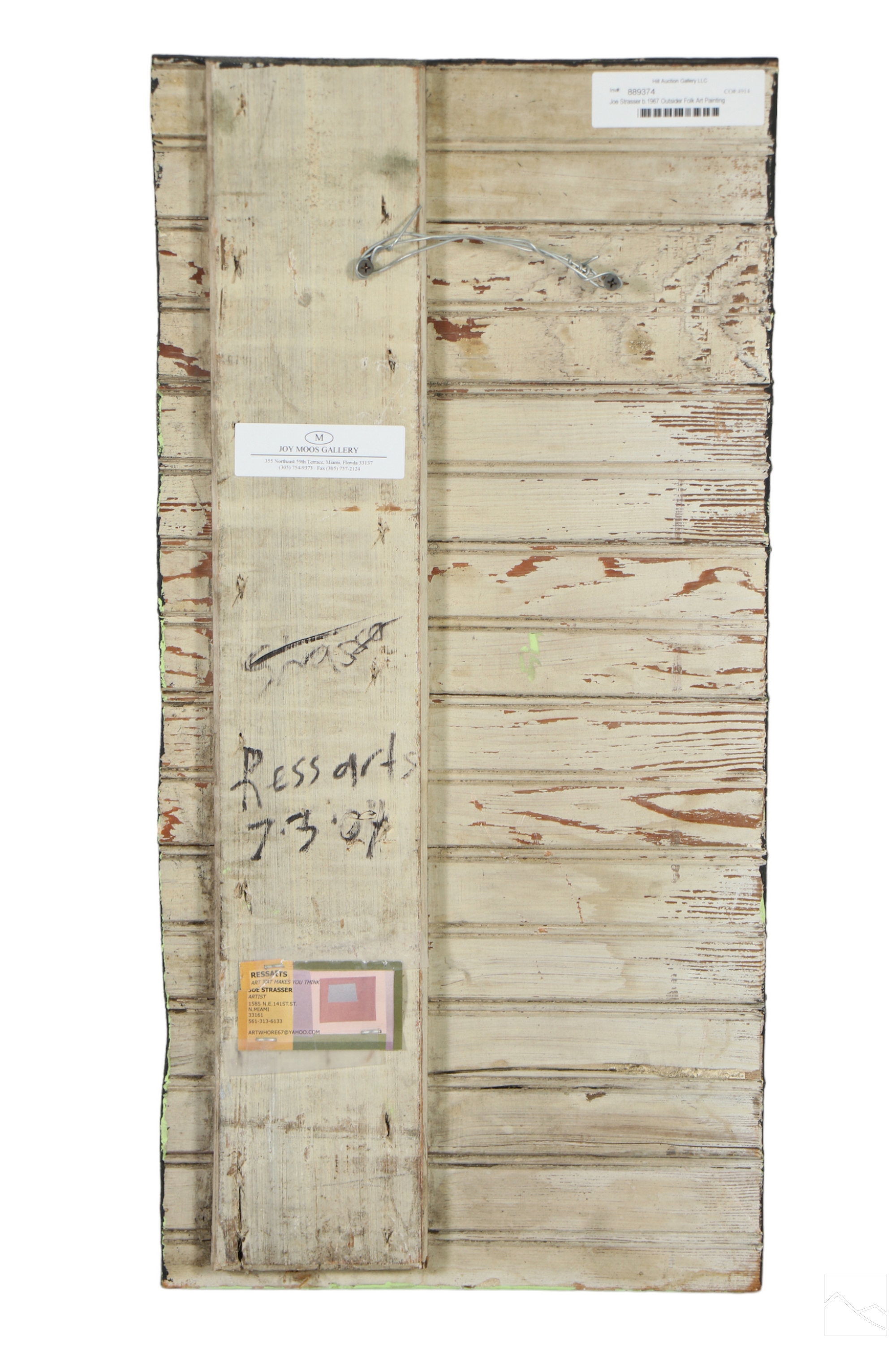 Joe Strasser | Joe Strasser b.1967 Abstract Outsider Art Painting (1967 ...