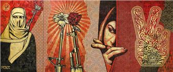 Middle East Mural - Shepard Fairey