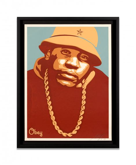激レアobey LL COOL J ポスター RED シルクスクリーン オベイ LL Cool J Red - Obey Giant