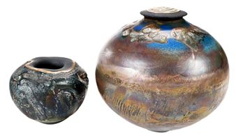 Two Raku Vessels - Steven Forbes-desoule