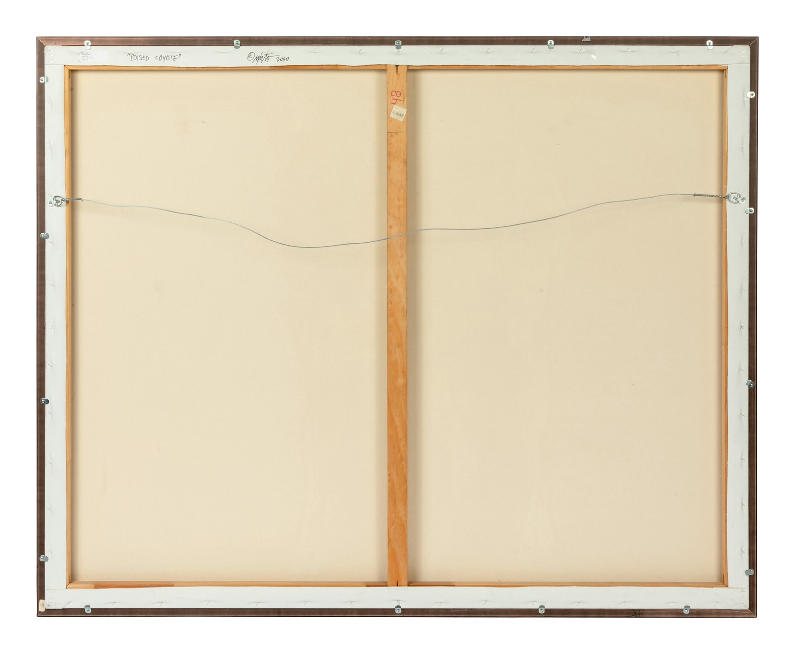 Artwork by John Nieto, Poised Coyote, Made of acrylic on canvas