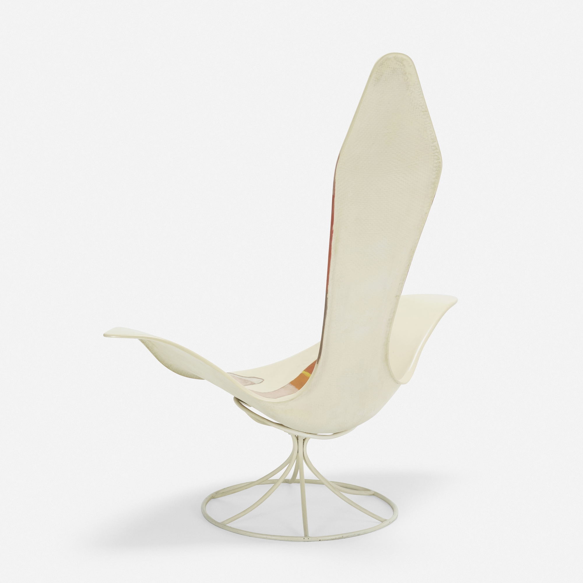 Erwine & Estelle Laverne | Rare tulip chair, model 120-LF with portrait ...