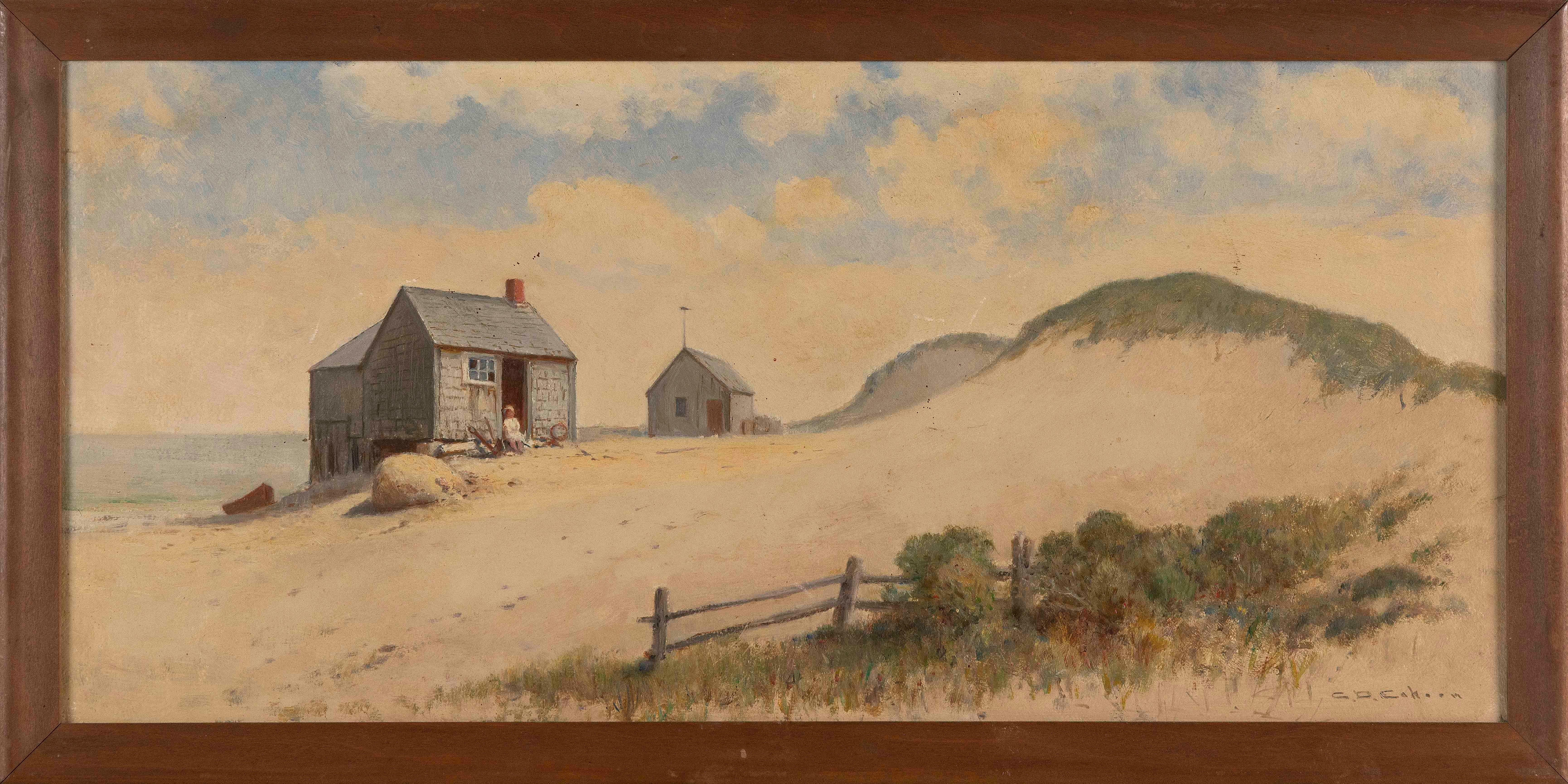 Charles Cahoon | Fishing shacks in the dunes. | MutualArt