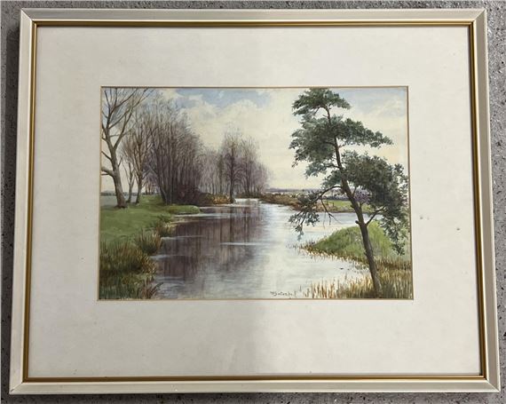 rural river scene - W. Buxton