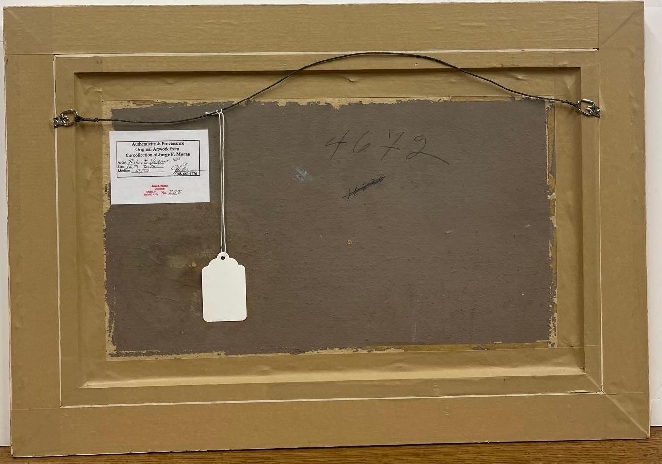 Artwork by Roberto Vázquez, Oil on board signed Roberto Vasquez Cuban Art, Lanscape,, Made of Oil on board