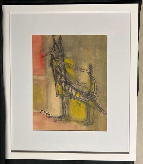 Dionisio Perkins | Framed mixed media on paper from 1970's signed ...