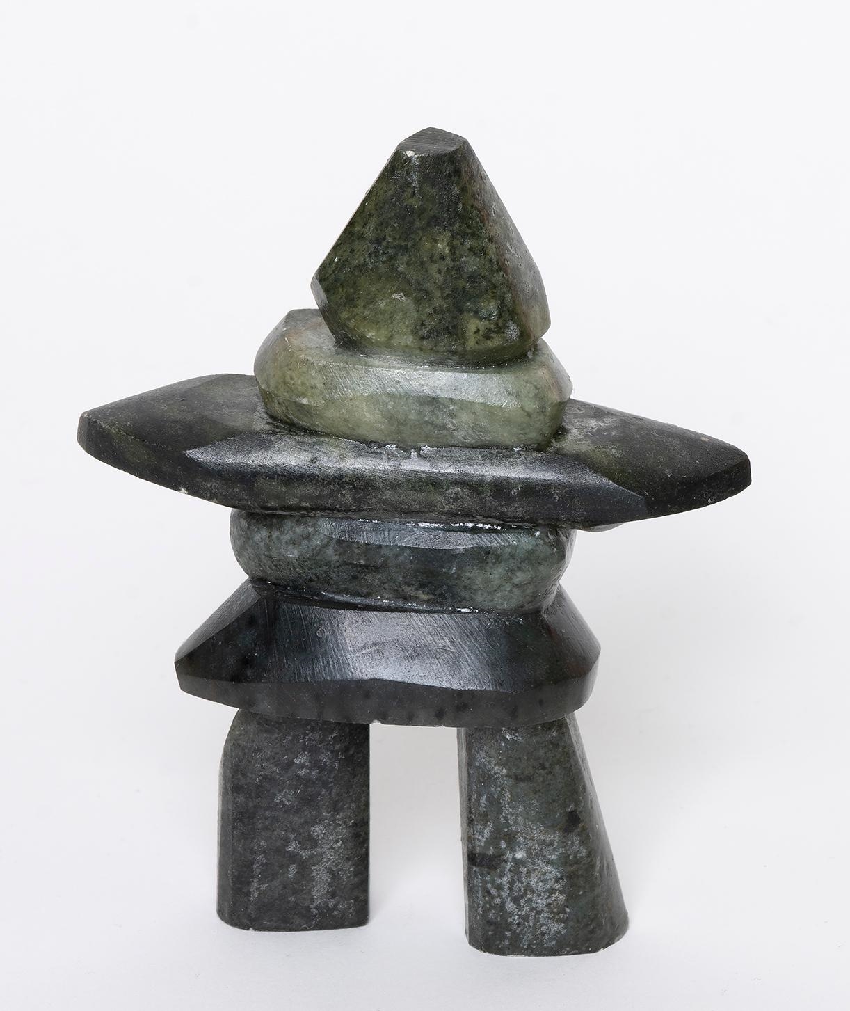 Artwork by Clivelon Totan, Small Inukshuk, Made of Soapstone