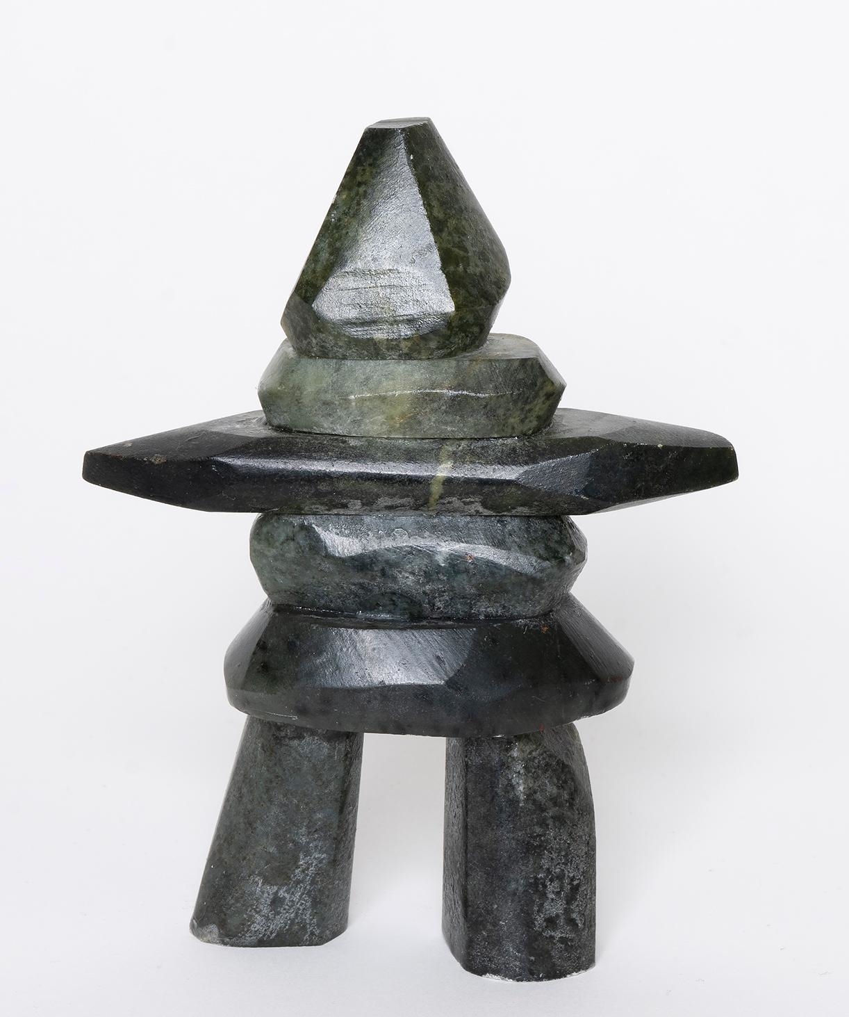 Artwork by Clivelon Totan, Small Inukshuk, Made of Soapstone