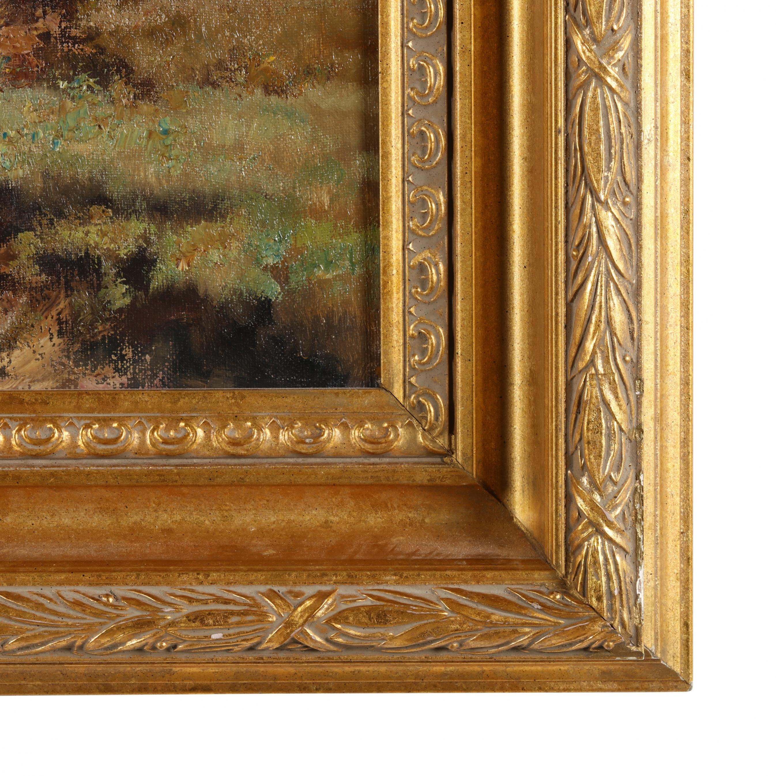 Artwork by A. Rynders, A Rural Scene with Figures and Well, Made of Oil on canvas