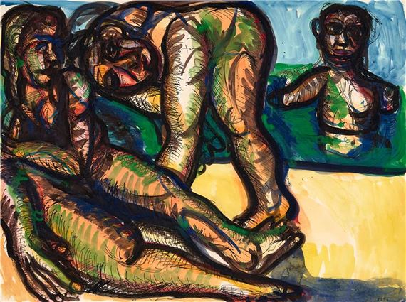 Bathers by Joe Furlonger, 1988