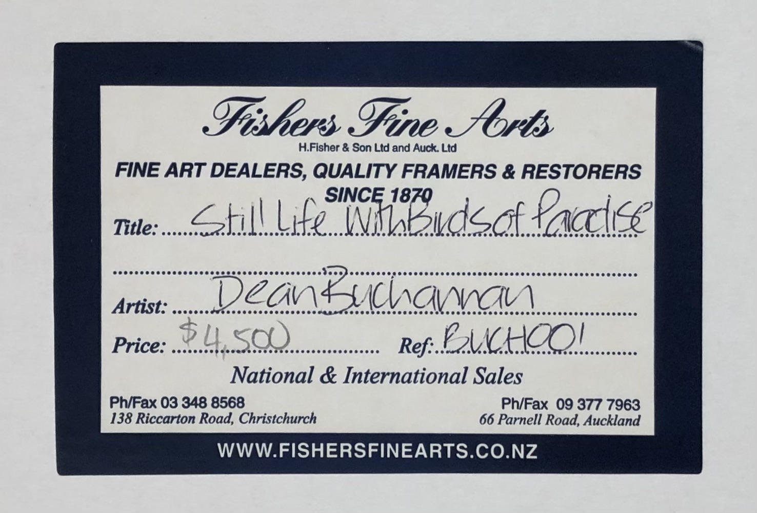 Dean Buchanan Still Life with Birds of Paradise (1987) MutualArt